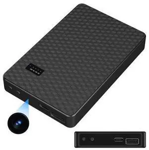 Hidden Camera Portable Charger 2K Full HD Cameras with WiFi and Night Vision 5000mAh Battery Wireless Mini Nanny Cam for Home Security Indoor Motion Detection Hidden Camera Portable Charger 2K Full HD Cameras with WiFi and Night Vision 5000mAh Battery Wireless Mini Nanny Cam for Home Security Indoor Motion Detection