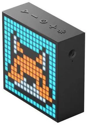 Divoom Timebox Evo Portable Bluetooth Pixel Art Speaker with 256 Programmable LED Panel 3.9 x 1.5 x 3.9 inches - Black Divoom Timebox Evo Portable Bluetooth Pixel Art Speaker with 256 Programmable LED Panel 3.9 x 1.5 x 3.9 inches - Black