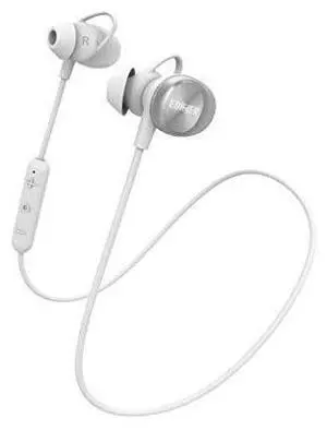 Edifier W285BT Wireless Sports Headphones - Bluetooth 4.2 IPX4 Sweat Splash Proof In-Ear Earphones with AAC Support - White Edifier W285BT Wireless Sports Headphones - Bluetooth 4.2 IPX4 Sweat Splash Proof In-Ear Earphones with AAC Support - White