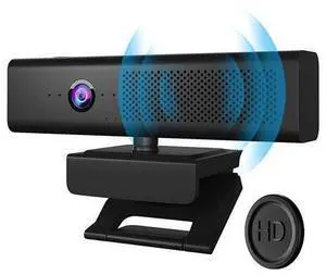 Webcam with Speakers and Mic, Full HD 1080P/30FPS Computer Camera for Streaming Video Conference , 4 Noise-Cancelling Mics, Privacy Cover, 90°FOV, USB-A, Webcam for PC Desktop Monitor Laptop Webcam with Speakers and Mic, Full HD 1080P/30FPS Computer Camera for Streaming Video Conference , 4 Noise-Cancelling Mics, Privacy Cover, 90°FOV, USB-A, Webcam for PC Desktop Monitor Laptop