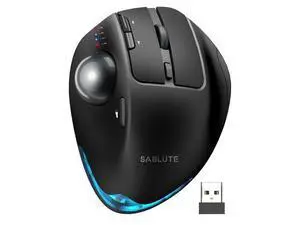 MAM1 Pro Ergonomic Wireless Trackball Mouse, Adjustable 0°/18° Angle, Thumb Control, Quiet Clicks, 3 Multi-Device Bluetooth & USB Receiver, Rechargeable Mouse for Office, Windows Mac MAM1 Pro Ergonomic Wireless Trackball Mouse, Adjustable 0°/18° Angle, Thumb Control, Quiet Clicks, 3 Multi-Device Bluetooth & USB Receiver, Rechargeable Mouse for Office, Windows Mac