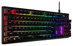 HyperX Alloy Origins 104-Key PBT Version Gaming Keyboard, Full Size Wired Mechanical Keyboard, Compact Form Factor, RGB LED Backlighting, 8000HZ, Hot Swappable, Linear HyperX water Axis, Black HyperX Alloy Origins 104-Key PBT Version Gaming Keyboard, Full Size Wired Mechanical Keyboard, Compact Form Factor, RGB LED Backlighting, 8000HZ, Hot Swappable, Linear HyperX water Axis, Black