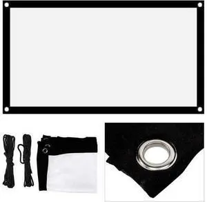 Projector Screen Foldable Movie Screen 120 Inch Portable Anti-Crease Projection Screen for Indoor Outdoor, Home Theater Projector Curtain Projector Screen Foldable Movie Screen 120 Inch Portable Anti-Crease Projection Screen for Indoor Outdoor, Home Theater Projector Curtain