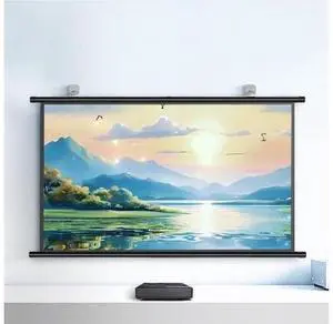 Manual Pull Down Projector Screen 40" 50" 60" HD Projection Screen Wall Hanging Movie Screen for Home Theater Office Game(72inch(16:9)) Manual Pull Down Projector Screen 40" 50" 60" HD Projection Screen Wall Hanging Movie Screen for Home Theater Office Game(72inch(16:9))