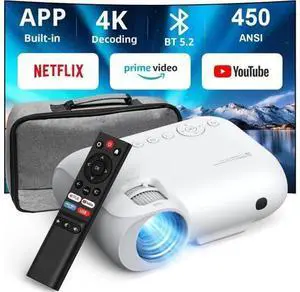 YOTON Y9 Netflix Projector with wifi and bluetooth, Portable Projector 4K support 20000 lumens with zoom, 2024 Upgraded movie projector with Netflix/Prime Video/YouTube/Hulu/Dolby YOTON Y9 Netflix Projector with wifi and bluetooth, Portable Projector 4K support 20000 lumens with zoom, 2024 Upgraded movie projector with Netflix/Prime Video/YouTube/Hulu/Dolby