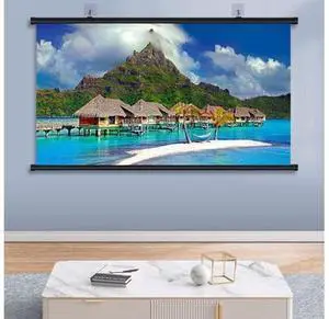 Home Cinema Projector Screen 60in 72in Manual Pull Down Movie Screen, Portable 4:3 16:9 HD 4K Indoor Outdoor Projection Screen(72inch/16:9) Home Cinema Projector Screen 60in 72in Manual Pull Down Movie Screen, Portable 4:3 16:9 HD 4K Indoor Outdoor Projection Screen(72inch/16:9)