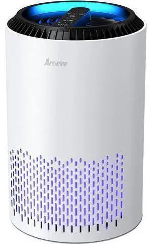 AROEVE Air Purifiers for Home, HEPA Air Purifiers Air Cleaner For Smoke Pollen Dander Hair Smell Portable Air Purifier with Sleep Mode Speed Control For Bedroom Office Living Room, MK01- White AROEVE Air Purifiers for Home, HEPA Air Purifiers Air Cleaner For Smoke Pollen Dander Hair Smell Portable Air Purifier with Sleep Mode Speed Control For Bedroom Office Living Room, MK01- White