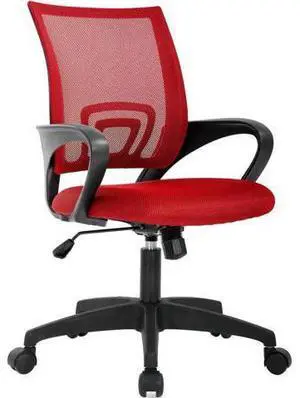 Home Office Chair Ergonomic Desk Chair Mesh Computer Chair with Lumbar Support Armrest Executive Rolling Swivel Adjustable Mid Back Task Chair for Women Adults (Red) Home Office Chair Ergonomic Desk Chair Mesh Computer Chair with Lumbar Support Armrest Executive Rolling Swivel Adjustable Mid Back Task Chair for Women Adults (Red)