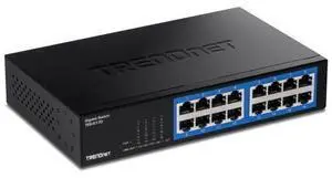 TRENDnet 16-Port Gigabit Desktop Switch, TEG-S17D, 16 x Gigabit RJ-45 Ports, 32Gbps Switching Capacity, Ethernet Splitter, NDAA & TAA Compliant, Internal Power Supply, Lifetime Protection, Black TRENDnet 16-Port Gigabit Desktop Switch, TEG-S17D, 16 x Gigabit RJ-45 Ports, 32Gbps Switching Capacity, Ethernet Splitter, NDAA & TAA Compliant, Internal Power Supply, Lifetime Protection, Black