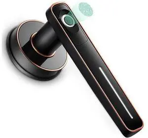 Fingerprint Door Lock - Biometric Door Knob Fingerprint Door Knob Keyless Entry Door Locks with Handle Door Lever for Homes/Apartments/Office/AirBnB/Hotels (Silver) Fingerprint Door Lock - Biometric Door Knob Fingerprint Door Knob Keyless Entry Door Locks with Handle Door Lever for Homes/Apartments/Office/AirBnB/Hotels (Silver)