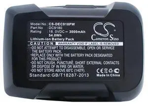 Battery Replacement for DeWalt DCD925 DCD925B2 DCD925KA DCD925N DC9180C DC9180 DC9182 Battery Replacement for DeWalt DCD925 DCD925B2 DCD925KA DCD925N DC9180C DC9180 DC9182