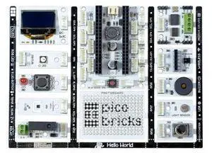 Picobricks - Raspberry Pi Pico W Starter Kit with Extensive Learning Guide, Raspberry Pi Kit, Raspberry Pi Starter Kit, Electronics Set(Not Included Pico W) Picobricks - Raspberry Pi Pico W Starter Kit with Extensive Learning Guide, Raspberry Pi Kit, Raspberry Pi Starter Kit, Electronics Set(Not Included Pico W)