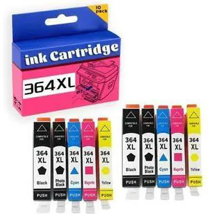 364XL Ink Cartridge High Yield Compatible for Photosmart B8550 B8553 B8558 C6380 C6383 C5324 C5383 C5380 C6324 C5390 C5393 C5388 C5370 Printer 2 Set 364XL Ink Cartridge High Yield Compatible for Photosmart B8550 B8553 B8558 C6380 C6383 C5324 C5383 C5380 C6324 C5390 C5393 C5388 C5370 Printer 2 Set