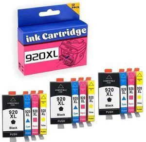 920xl Ink Cartridge High Yield Compatible for Officejet 6000 6500 6500 Wireless 6500A 7000 7500 7500A Printer 3 Set 920xl Ink Cartridge High Yield Compatible for Officejet 6000 6500 6500 Wireless 6500A 7000 7500 7500A Printer 3 Set