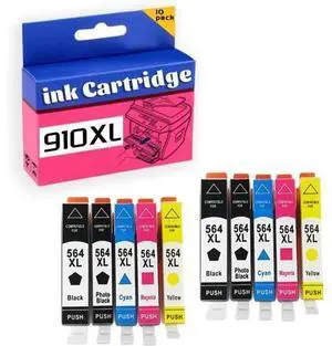 564XL Ink Cartridge High Yield Compatible for Deskjet 3070A 3520 3521 3522 3526 for Photosmart Plus B209a B210a B210b B210c B210d B210e Printer 2 Set 564XL Ink Cartridge High Yield Compatible for Deskjet 3070A 3520 3521 3522 3526 for Photosmart Plus B209a B210a B210b B210c B210d B210e Printer 2 Set