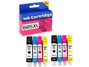 685XL Ink Cartridge High Yield Replacement Pack,Compatible for Deskjet 3525 5525 4615 4625 6525 Printer 2 Set 685XL Ink Cartridge High Yield Replacement Pack,Compatible for Deskjet 3525 5525 4615 4625 6525 Printer 2 Set