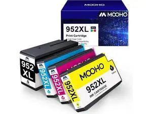 Mooho Remanufactured Ink-Cartridge Replacement 952 XL 952XL OfficeJet 8710 8720 7740 8715 8210 8740 8725 7720 8702 8216 8730 Printer Ink (Black Cyan Yellow Magenta,4 Pack) Mooho Remanufactured Ink-Cartridge Replacement 952 XL 952XL OfficeJet 8710 8720 7740 8715 8210 8740 8725 7720 8702 8216 8730 Printer Ink (Black Cyan Yellow Magenta,4 Pack)