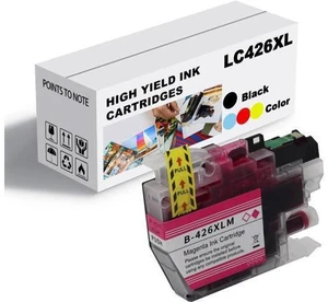 Ink Cartridge for Brother LC426XLBK LC426XLC LC426XLM LC426XLY High Yield,6000 Pages Black,5000 Pages Color Compatible J4335DW J4340DW J4535DW J4540DW Printer Magenta Ink Cartridge for Brother LC426XLBK LC426XLC LC426XLM LC426XLY High Yield,6000 Pages Black,5000 Pages Color Compatible J4335DW J4340DW J4535DW J4540DW Printer Magenta