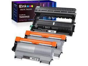 E-Z Ink (TM) Compatible Toner Cartridge and Drum Unit Replacement for Brother TN450 TN420 DR420 to use with HL-2270DW HL-2280DW HL-2230 HL-2240 MFC-7360N MFC-7860DW 2840 2940 (2 Toner 1 Drum) 3 Pack E-Z Ink (TM) Compatible Toner Cartridge and Drum Unit Replacement for Brother TN450 TN420 DR420 to use with HL-2270DW HL-2280DW HL-2230 HL-2240 MFC-7360N MFC-7860DW 2840 2940 (2 Toner 1 Drum) 3 Pack