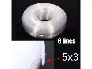 5 Meter Universal CISS Ink Tube DIY Kit Tank Line Forepson-Canonhp-Brother Printer Pipeline (5x3mm 6 lines) 5 Meter Universal CISS Ink Tube DIY Kit Tank Line Forepson-Canonhp-Brother Printer Pipeline (5x3mm 6 lines)