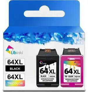 Ubinki 64XL Ink Cartridge Black Color Combo Pack Replacement Ink 64 XL HP64 HP64XL Applicable for Envy 7855 7155 7858 7800 7955e 7958e 6200 6255 7830 7864 7120 Tango Ink X Printers(2-Pack) Ubinki 64XL Ink Cartridge Black Color Combo Pack Replacement Ink 64 XL HP64 HP64XL Applicable for Envy 7855 7155 7858 7800 7955e 7958e 6200 6255 7830 7864 7120 Tango Ink X Printers(2-Pack)