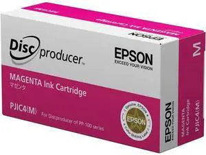 PJIC4-C13S020450 Magenta Ink Cartridge (1-Pack) for DiscProducer PP-100 in Retail Packaging PJIC4-C13S020450 Magenta Ink Cartridge (1-Pack) for DiscProducer PP-100 in Retail Packaging