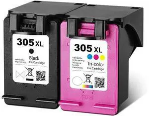 Compatible 305 305XL Ink Cartridges 305 Deskjet 2710 2720 DeskJet Plus 4110 4120 4130 Envy 6010 6020 Envy Pro 6420 6430 Printer 1 Black 1 Tri-Color Compatible 305 305XL Ink Cartridges 305 Deskjet 2710 2720 DeskJet Plus 4110 4120 4130 Envy 6010 6020 Envy Pro 6420 6430 Printer 1 Black 1 Tri-Color
