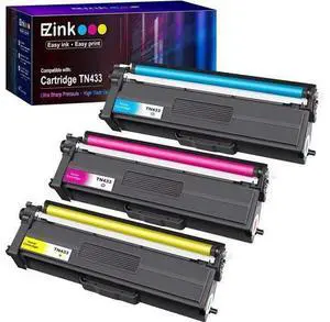 E-Z Ink (TM) Compatible Toner Cartridge Replacement for Brother TN-433 TN433 TN433bk TN431 Compatible with HL-L8260CDW HL-L8360CDW MFC-L8610CDW MFC-L8900CDW (Cyan, Magenta, Yellow, 3 Pack) E-Z Ink (TM) Compatible Toner Cartridge Replacement for Brother TN-433 TN433 TN433bk TN431 Compatible with HL-L8260CDW HL-L8360CDW MFC-L8610CDW MFC-L8900CDW (Cyan, Magenta, Yellow, 3 Pack)