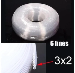 5 Meter Universal CISS Ink Tube DIY Kit Tank Line Forepson-Canonhp-Brother Printer Pipeline (3x2mm 6 lines) 5 Meter Universal CISS Ink Tube DIY Kit Tank Line Forepson-Canonhp-Brother Printer Pipeline (3x2mm 6 lines)