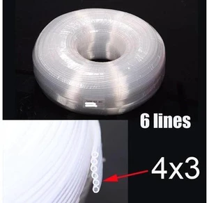 5 Meter Universal CISS Ink Tube DIY Kit Tank Line Forepson-Canonhp-Brother Printer Pipeline (4x3mm 6 lines) 5 Meter Universal CISS Ink Tube DIY Kit Tank Line Forepson-Canonhp-Brother Printer Pipeline (4x3mm 6 lines)