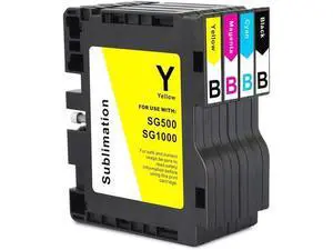 Primer Ink SG500 SG1000 Sublimation Ink Cartridge Compatible for Sawgrass Virtuoso SG500 SG1000 Printer (1*Black, 1*Cyan,1*Magenta, 1*Yellow 4-Pack) B Series Primer Ink SG500 SG1000 Sublimation Ink Cartridge Compatible for Sawgrass Virtuoso SG500 SG1000 Printer (1*Black, 1*Cyan,1*Magenta, 1*Yellow 4-Pack) B Series