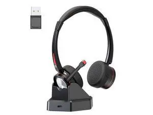Beebang Bluetooth Headset with Microphone for PC, Wireless Headset with Mic & Mute Button, 40 Hrs Working Time, Noise Cancelling Bluetooth Headset 5.2 for Work Office Laptop Teams Business Meeting Beebang Bluetooth Headset with Microphone for PC, Wireless Headset with Mic & Mute Button, 40 Hrs Working Time, Noise Cancelling Bluetooth Headset 5.2 for Work Office Laptop Teams Business Meeting