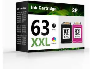 Remanufactured 63 XXL Ink Cartridges Replacement 63XL 63 XL Ink Cartridges Black/Color Combo Pack for Officejet 3830 5255 5258 Envy 4520 4512 DeskJet 3630 Inkjet Printers Remanufactured 63 XXL Ink Cartridges Replacement 63XL 63 XL Ink Cartridges Black/Color Combo Pack for Officejet 3830 5255 5258 Envy 4520 4512 DeskJet 3630 Inkjet Printers