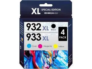 INKjetsclub Compatible Ink Cartridge Replacement 932/933XL Ink. Works with OfficeJet 6600 6700 7610 7612 7510 7110 6100 Printers. 4 Pack (Black, Cyan, Magenta & Yellow). INKjetsclub Compatible Ink Cartridge Replacement 932/933XL Ink. Works with OfficeJet 6600 6700 7610 7612 7510 7110 6100 Printers. 4 Pack (Black, Cyan, Magenta & Yellow).