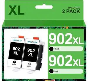 902XL Black Ink Cartridges Replacement 902XL 902 XL Ink Cartridges Compatible with OfficeJet Pro 6978 6960 6968 6958 6950 6970 6962 6975 Printers (2 Black Pack) 902XL Black Ink Cartridges Replacement 902XL 902 XL Ink Cartridges Compatible with OfficeJet Pro 6978 6960 6968 6958 6950 6970 6962 6975 Printers (2 Black Pack)