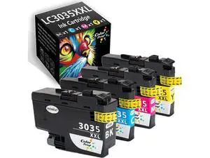 (4-Pack, BK, C, M, Y) ColorPrint Compatible Ink Cartridge Replacement for Brother LC3035 XXL LC3035XXL LC-3035XXL LC3033 Work with MFC-J995DW MFC-J995DWXL MFC-J815DW MFC-J805DW MFC-J805DWXL Printer (4-Pack, BK, C, M, Y) ColorPrint Compatible Ink Cartridge Replacement for Brother LC3035 XXL LC3035XXL LC-3035XXL LC3033 Work with MFC-J995DW MFC-J995DWXL MFC-J815DW MFC-J805DW MFC-J805DWXL Printer