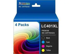 Palmtree LC401XL Compatible Ink Cartridge Replacement LC401 LC 401 LC401XL LC401 XL to use with Brother MFC-J1010DW MFC-J1012DW MFC-J1170DW Printer (4 High Yield Combo Pack) Palmtree LC401XL Compatible Ink Cartridge Replacement LC401 LC 401 LC401XL LC401 XL to use with Brother MFC-J1010DW MFC-J1012DW MFC-J1170DW Printer (4 High Yield Combo Pack)