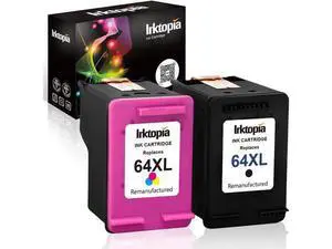 Inktopia Remanufactured Ink Cartridge Replacement 64 XL 64XL for Envy Photo 7858 7855 7155 6255 6252 7120 6232 7158 7164 Envy 5542 Tango X Terra Printer (1 Black, 1 Tri-Color) Inktopia Remanufactured Ink Cartridge Replacement 64 XL 64XL for Envy Photo 7858 7855 7155 6255 6252 7120 6232 7158 7164 Envy 5542 Tango X Terra Printer (1 Black, 1 Tri-Color)