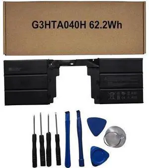 Andglim IZKROR G3HTA040H 62.2Wh 5473mAh Battery Replacement for Microsoft Surface Book 2 Gen 15 Inch Series Laptop Keyboard G3HTA041H 11.36V Andglim IZKROR G3HTA040H 62.2Wh 5473mAh Battery Replacement for Microsoft Surface Book 2 Gen 15 Inch Series Laptop Keyboard G3HTA041H 11.36V