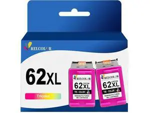 Relcolor Replacement Ink 62 XL 62XL HP62 Cartridge Color Combo 2 Pack Envy 5540 5542 5645 5660 7640 7645 7644 OfficeJet 5740 8040 200 250 5745 Printers,Higher Yield,HP62XL Relcolor Replacement Ink 62 XL 62XL HP62 Cartridge Color Combo 2 Pack Envy 5540 5542 5645 5660 7640 7645 7644 OfficeJet 5740 8040 200 250 5745 Printers,Higher Yield,HP62XL