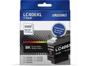 LC406XL Ink Cartridges Black Replacement LC406 LC 406 XL MFC-J4335DW MFC-J4345DW MFC-J4535DW MFC-J5855DW MFC-J6555DW MFC-J6955DW MFC-J5955DW Printer LC406BK LC406XL Ink Cartridges Black Replacement LC406 LC 406 XL MFC-J4335DW MFC-J4345DW MFC-J4535DW MFC-J5855DW MFC-J6555DW MFC-J6955DW MFC-J5955DW Printer LC406BK