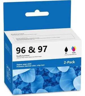 96 97 Remanufactured Ink Cartridge Combo Pack Replacement for 96 Black 97 Tri-Color Work with 7310 7410 9800 6980 6940 5740 8050 8450 2610 | C9348FN C9363WN (2-Pack) 96 97 Remanufactured Ink Cartridge Combo Pack Replacement for 96 Black 97 Tri-Color Work with 7310 7410 9800 6980 6940 5740 8050 8450 2610 | C9348FN C9363WN (2-Pack)