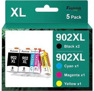 902XL Ink Cartridges Combo Pack,with Updated Chip,Replacement 902XL 902 XL Work with Officejet Pro 6978 6968 6970 6962 6975 6958 6950 Printer (902XL,2 Black, 1 Cyan, 1 Magenta, 1 Yellow) 902XL Ink Cartridges Combo Pack,with Updated Chip,Replacement 902XL 902 XL Work with Officejet Pro 6978 6968 6970 6962 6975 6958 6950 Printer (902XL,2 Black, 1 Cyan, 1 Magenta, 1 Yellow)