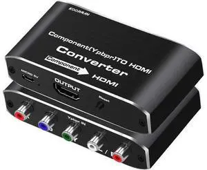 Component to HDMI YPbPr to HDMI Converter Koopman 5RCA RGB to HDMI Converter Adapter Supports 1080P Video Audio Converter Adapter HDMI V1.4 for DVD PSP Xbox PS2 N64 to HDTV Monitor and Projector Component to HDMI YPbPr to HDMI Converter Koopman 5RCA RGB to HDMI Converter Adapter Supports 1080P Video Audio Converter Adapter HDMI V1.4 for DVD PSP Xbox PS2 N64 to HDTV Monitor and Projector