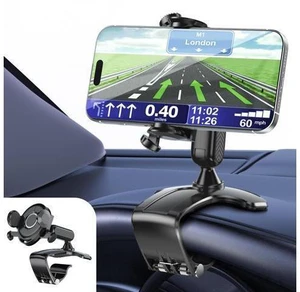 SOEWIOU Car Phone Holder Dashboard Phone Mount, 2025 Upgraded 360 Degree Rotation Multifunctional Clip Design, Universal Car Phone Mount Compatible with 47 Inch Cell Phones (Black) SOEWIOU Car Phone Holder Dashboard Phone Mount, 2025 Upgraded 360 Degree Rotation Multifunctional Clip Design, Universal Car Phone Mount Compatible with 47 Inch Cell Phones (Black)