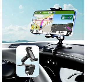 SOEWIOU Phone Mount for Car Dashboard, 360 Degree Rotation Universal Cell Phone Holder for Car Clip Mount Stand Suitable for 4 to 7" Smartphones (Standard Black) SOEWIOU Phone Mount for Car Dashboard, 360 Degree Rotation Universal Cell Phone Holder for Car Clip Mount Stand Suitable for 4 to 7" Smartphones (Standard Black)