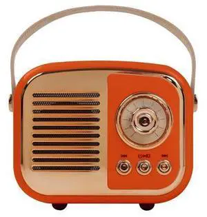 Aresrora Retro Bluetooth Speaker, Vintage Wireless Speaker,Portable Mini Radio Old Fashion Style for Room Decor Kitchen Desk Bedroom Office,Supports TWS Pairing for iPhone,Android Devices (Orange) Aresrora Retro Bluetooth Speaker, Vintage Wireless Speaker,Portable Mini Radio Old Fashion Style for Room Decor Kitchen Desk Bedroom Office,Supports TWS Pairing for iPhone,Android Devices (Orange)