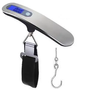 SOEWIOU Luggage Scale, 50kg/110lb Portable Mini Suitcase Scale Household Digital Display Scale Applied Aircraft Luggage Outdoor Scale Weighing Balance SOEWIOU Luggage Scale, 50kg/110lb Portable Mini Suitcase Scale Household Digital Display Scale Applied Aircraft Luggage Outdoor Scale Weighing Balance