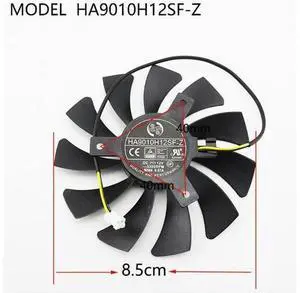 Graphics Card Fan 12V 0.57A 2Pin 85mm for MSI RX560 GTX1050/1050ti AERO ITX GPU Cooling Fan Cooler HA9010H12F-Z Graphics Card Fan 12V 0.57A 2Pin 85mm for MSI RX560 GTX1050/1050ti AERO ITX GPU Cooling Fan Cooler HA9010H12F-Z