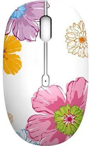 M101 Wireless Mouse Cute Silent Computer Mice with USB Receiver 2.4G Optical Wireless Travel Mouse 1600 DPI for Laptop Notebook PC Computer (Flower) M101 Wireless Mouse Cute Silent Computer Mice with USB Receiver 2.4G Optical Wireless Travel Mouse 1600 DPI for Laptop Notebook PC Computer (Flower)